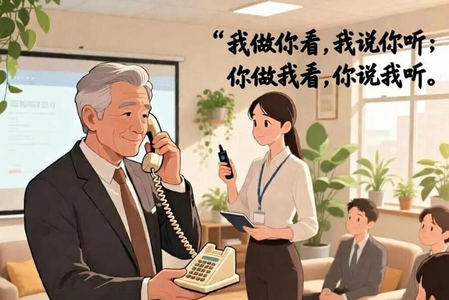 销售团队怎么带？主管做示范，新人跟着干！